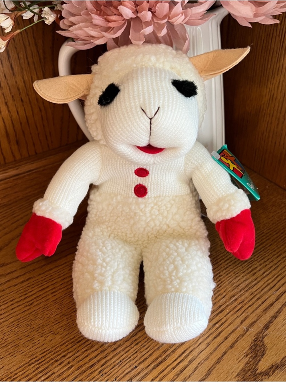 Vintage Lamb Chop People Pals Plush Stuffed Animal Shari Lewis with tags.